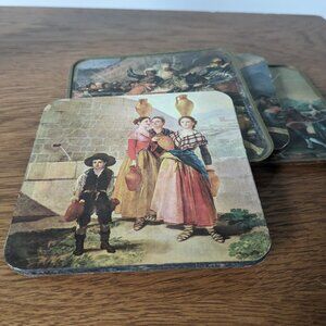 Vintage Coasters Cottagecore English Stores Country Folklore